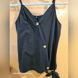 Very Cute Black Small Tank Tie on Buttom